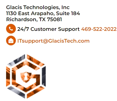 GlacisTech's tweet image. How can we help you? 
#DallasTX #ITMSP #cybersecurity