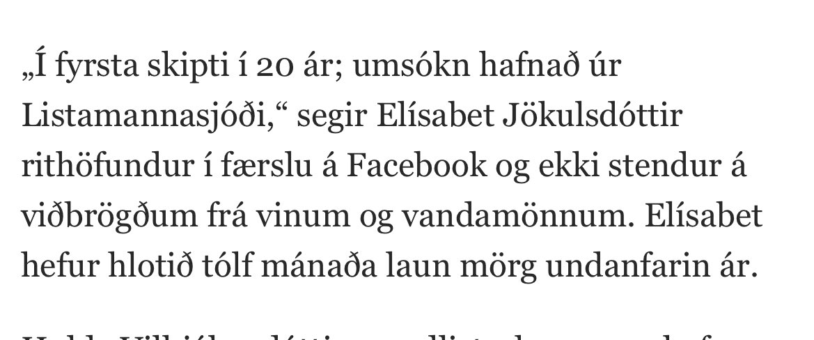 Skil að vissu marki listamannalaun þar sem lögmálið framboð&amp;eftirspurn er skekkt vegna hve lítið Ísland og íslenska tungan er.
En sorry, ef þú ert búinn að vera reyna að meika það í 20 ár á kostnað skattgreiðenda og ert ekki ennþá orðinn sjálfbær, er kominn tími á eitthvað annað?