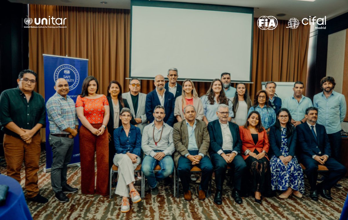 CifalGlobal's tweet image. 🆕 @UNITAR in collaboration with @fia, @FIAFdn and @CIFALMadrid launched the first training session of the “Safe Mobility 4 All and 4 Life” programme in Panama. 

🔗 To know more, visit: t.ly/BR8TO  

#SafeMonility4AllAnd4Life #SafeRoad #FIAClubs #FIA #UNITAR #CGN