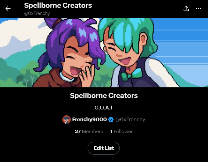 If you bullpost <a href="/spellbornegame/">Spellborne</a> I want too bullpost you 

I am creating the perfect list of Spellborne Creators 

I will be monitoring and editing, is only for the true believers and community of Spellborne 

If you think this is you reply too get added. Love u all.
