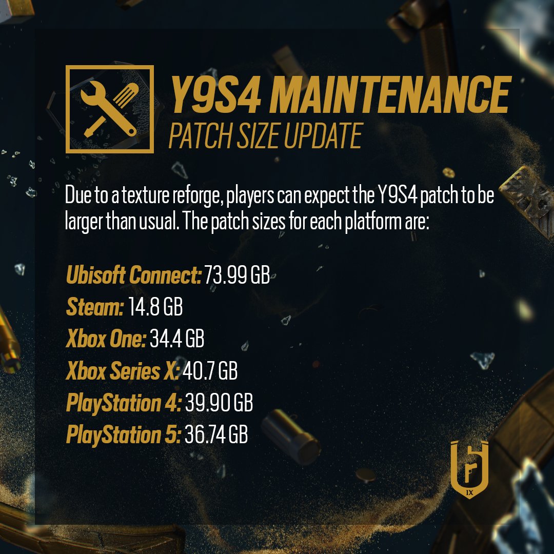💥 An update regarding the patch sizes for Operation Collision Point ⬇️