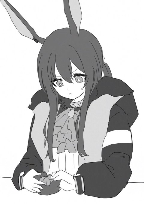 みかんアートを作ろうとするアーミヤ 