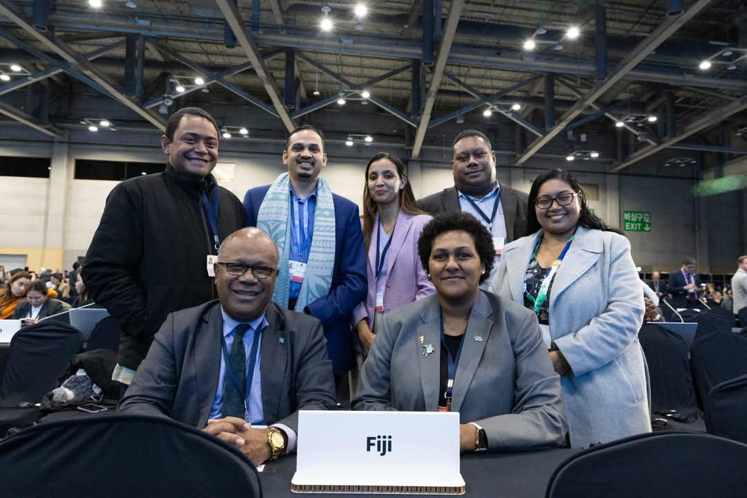 FijiJakarta's tweet photo. #REPOST OF AMBASSADOR YAUVOLI 
🌍 From COP29 to INC5, the triple planetary crisis—climate change, biodiversity loss, and pollution—is upon us. A heartfelt Vinaka to Team Fiji, Team Pasifika, and Team AOSIS for their enormous efforts in tackling these urgent issues. https://t.co/zlt3850oAO