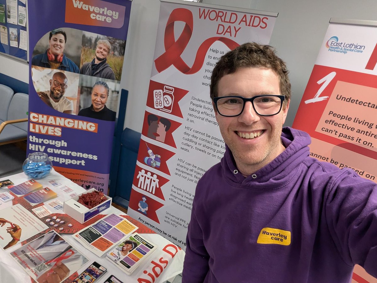 WaverleyCare's tweet photo. That’s a wrap on this year’s World AIDS Day stalls across Scotland! 🎉
A huge THANK YOU to everyone who stopped by to chat, learn about our mission, and support the #GetToZero campaign. 🌍
Together, we can end new HIV transmissions by 2030! #EndHIVStigma #WorldAIDSDay2024 https://t.co/zsXhhvylN1