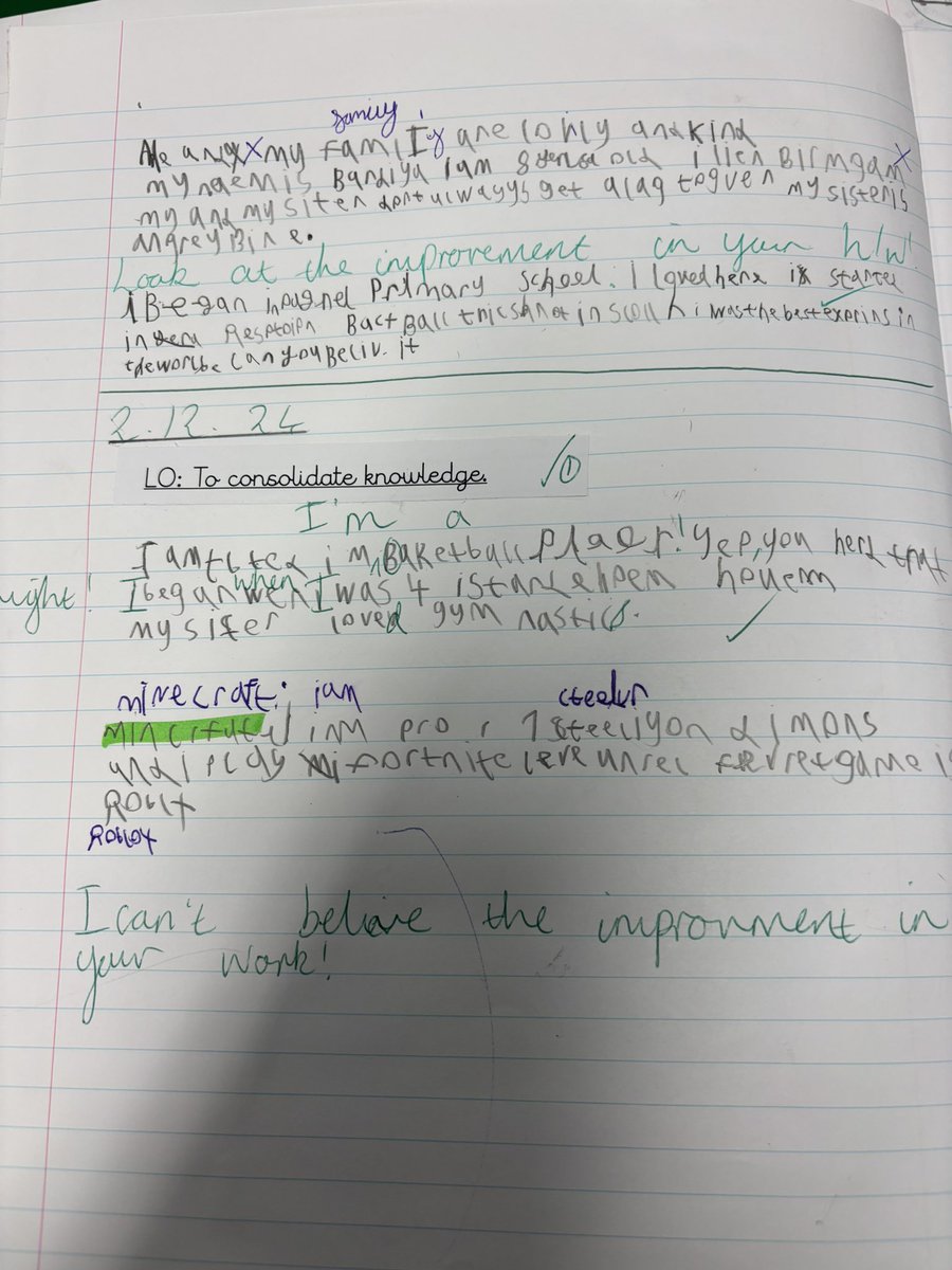 Wow! I cannot believe the improvement 4B have made already! This student started the year struggling to concentrate and record his ideas. Now, he has improved his handwriting, spelling and is even using paragraphs! Go Bardiya! 😎🥳 <a href="/paganelschool/">Paganel Primary</a>