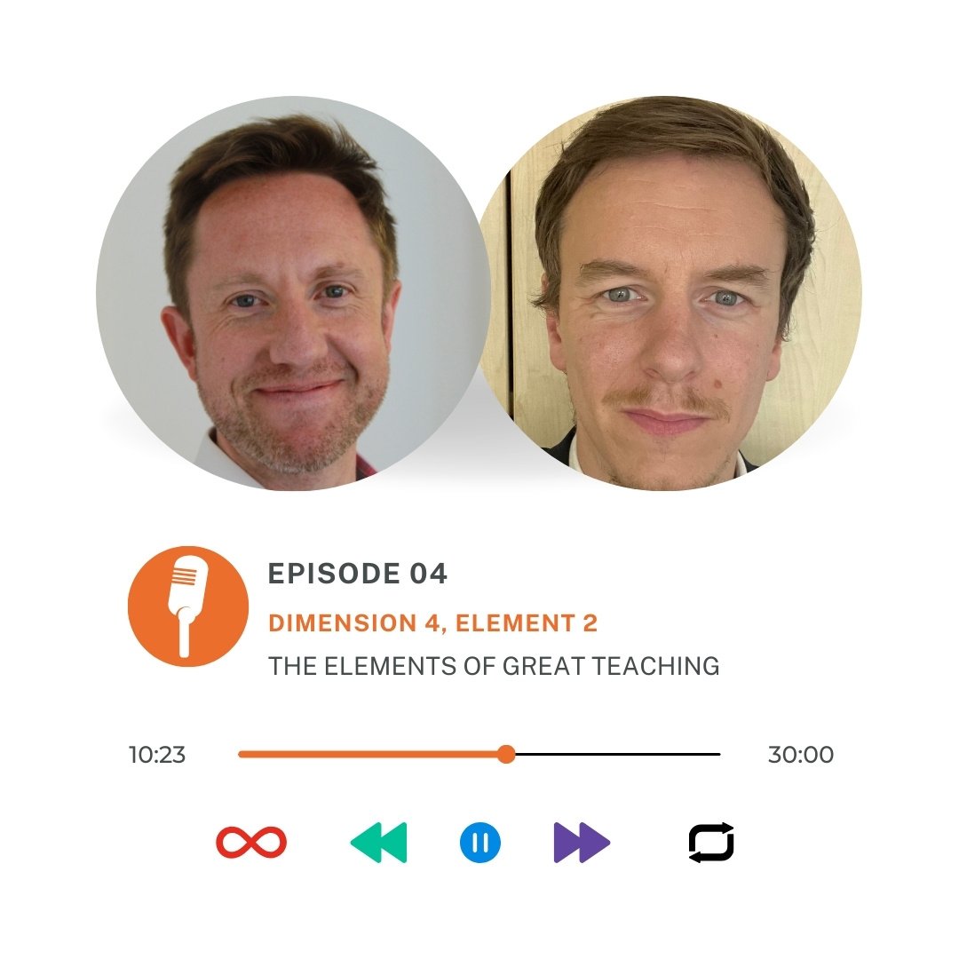 Evidence Based Education (@evidenceinedu) on Twitter photo NEW episode out now!
In this episode <a href="/ProfKime/">Stuart Kime FCCT</a> and <a href="/mradamkohlbeck/">Adam Kohlbeck FCMI FCCT</a> dive into Dimension 4: Activating Hard Thinking, with a focus on Element 2: Explaining from the Model for Great Teaching. This time with a special guest!
Listen here ๐
hubs.la/Q02ZR6jT0 NEW episode out now!
In this episode <a href="/ProfKime/">Stuart Kime FCCT</a> and <a href="/mradamkohlbeck/">Adam Kohlbeck FCMI FCCT</a> dive into Dimension 4: Activating Hard Thinking, with a focus on Element 2: Explaining from the Model for Great Teaching. This time with a special guest!
Listen here ๐
hubs.la/Q02ZR6jT0