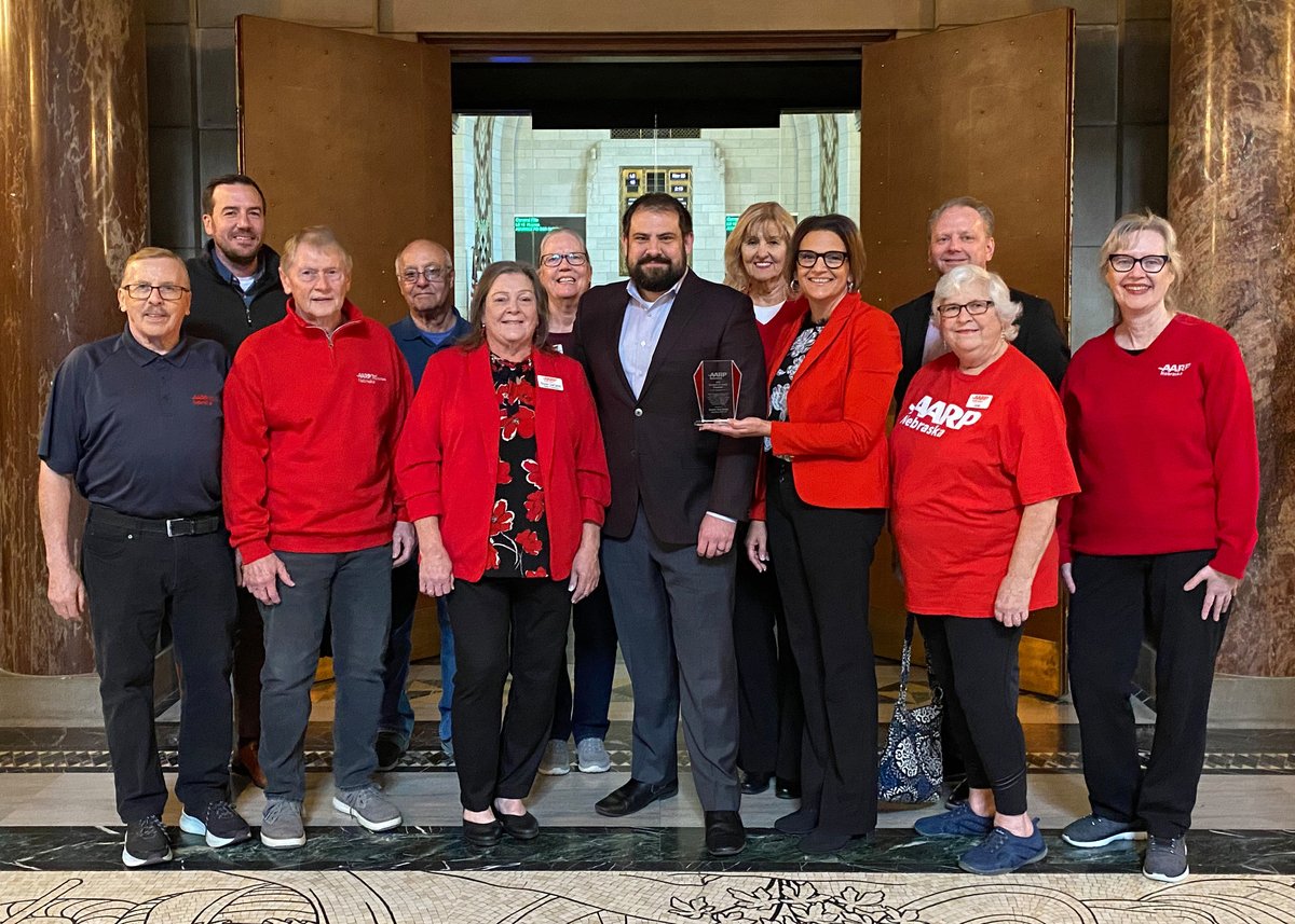 Sen. <a href="/EliotBostar/">Eliot Bostar</a> Receives <a href="/AARPNE/">AARP Nebraska</a>'s 𝗖𝗵𝗮𝗺𝗽𝗶𝗼𝗻 𝗳𝗼𝗿 𝗙𝗮𝗺𝗶𝗹𝘆 𝗖𝗮𝗿𝗲𝗴𝗶𝘃𝗲𝗿𝘀 𝗔𝘄𝗮𝗿𝗱 ✨

This <a href="/AARP/">AARP</a> award honors a select, bipartisan group of elected officials and partners nationwide who have championed support for family caregivers: spr.ly/6011tx0LJ