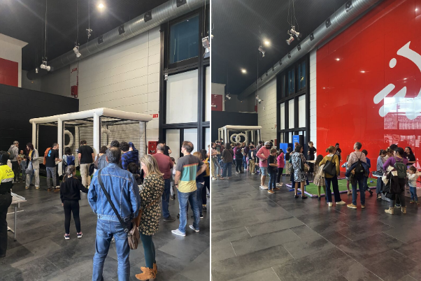 CampTecnologico's tweet image. Ayer en @EITB en la premiere de #ROBOTIA en la plataforma @Makusi_eus, con nuestras actividades desde Camp Tecnológico , futbol con drones, la evolución de las especies con robots y futbol con robots para todos los públicos