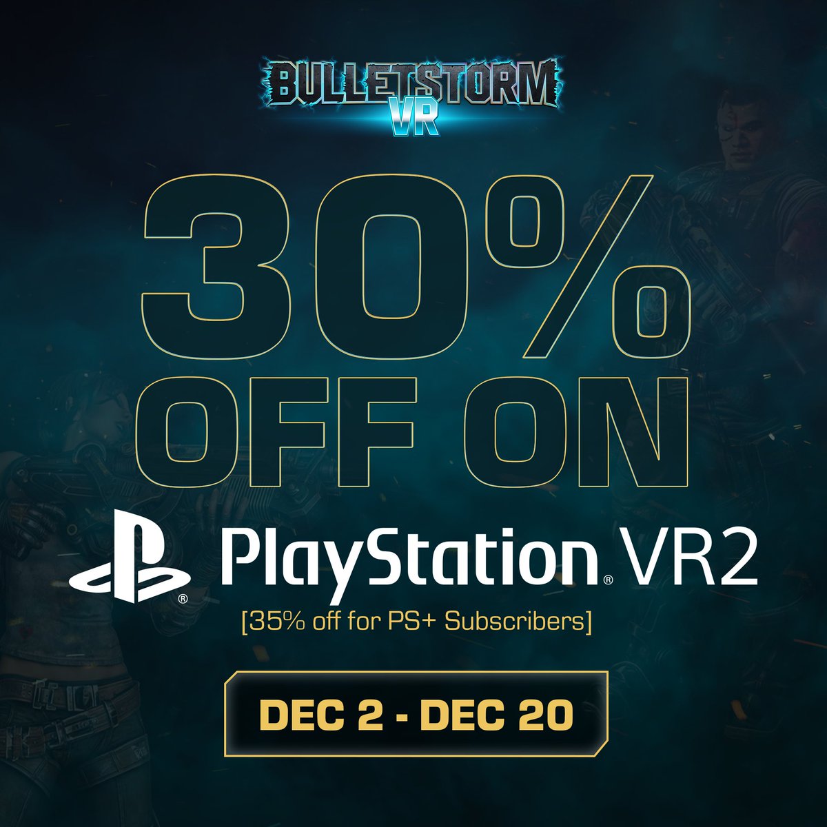 We are kicking off our official Holiday Sales with 30% off on <a href="/PlayStation/">PlayStation</a> VR2, with an extra 5% off for PS+ subscribers.

store.playstation.com/concept/100086…