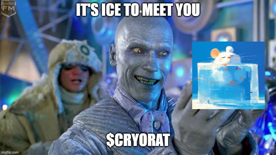 $CRYORAT hit its goal of 500k in 30min