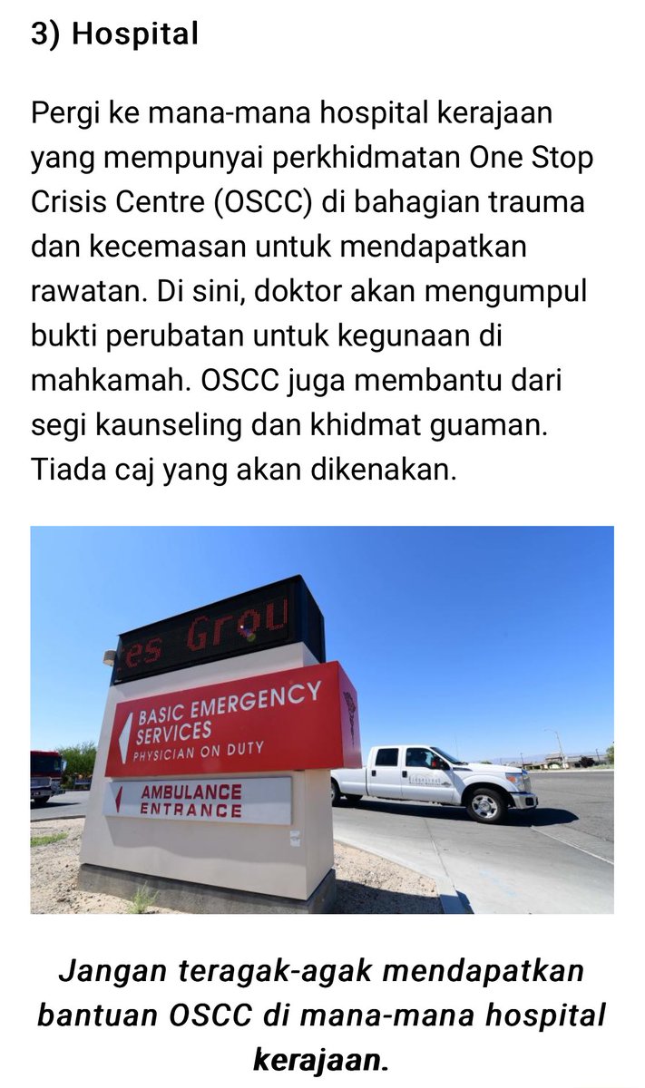 Januarhaikal's tweet photo. Jika anda menjadi mangsa keganasan rumah tangga, this is what you can do.

Yang nombor 2 tu kalau tiada tindakan, macam kes Zahnita ni just make sure ada cover report. Dan jangan lupa ke Hospital okay?

Most importantly tolong bagitahu families and friends. 

Bookmark sesiap 🔖 https://t.co/vloaQXLAUS