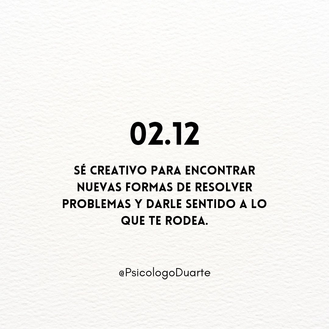 PsicologoDuarte's tweet photo. La creatividad a veces es simplemente mirar las cosas desde otro ángulo y atreverte a probar algo diferente. https://t.co/5fSinFspbl