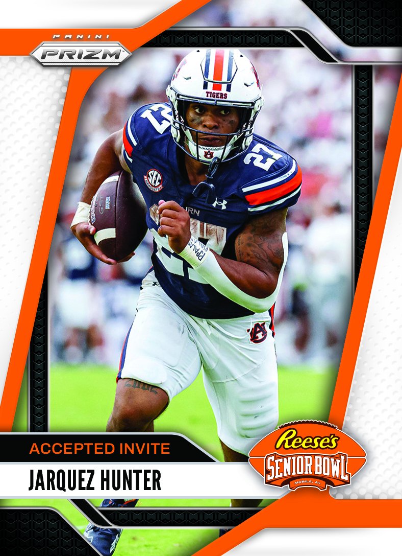 Reese's Senior Bowl (@seniorbowl) on Twitter photo Officially Accepted! RB Jarquez Hunter <a href="/jarquezhunter/">jarquezhunter</a> from <a href="/AuburnFootball/">Auburn Football</a> is headed to the 2025 Reese's Senior Bowl #WarEagle ๐ฆ
#AuburnMade #BestOfTheBest #TheDraftStartsInMOBILEโข๏ธ
@JimNagy_SB <a href="/PaniniAmerica/">Panini America</a> #RatedRookie Officially Accepted! RB Jarquez Hunter <a href="/jarquezhunter/">jarquezhunter</a> from <a href="/AuburnFootball/">Auburn Football</a> is headed to the 2025 Reese's Senior Bowl #WarEagle ๐ฆ
#AuburnMade #BestOfTheBest #TheDraftStartsInMOBILEโข๏ธ
@JimNagy_SB <a href="/PaniniAmerica/">Panini America</a> #RatedRookie