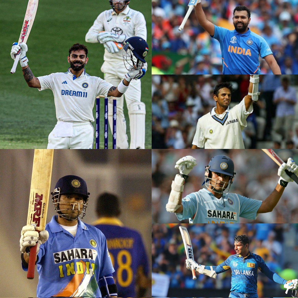 Shebas_10dulkar's tweet photo. Asian batters With Most 100s in Overseas 
(Outside Asia)

29 - 𝗩𝗶𝗿𝗮𝘁 𝗞𝗼𝗵𝗹𝗶* 
29 - Sachin Tendulkar 
18 - Rohit Sharma 
18 - Rahul Dravid 
18 - Sourav Ganguly 
18 - Kumar Sangakkara 
16 - Sanath Jayasuriya 

Kohli equals Sachin after his Previous Century! https://t.co/sbmFYVvC8z