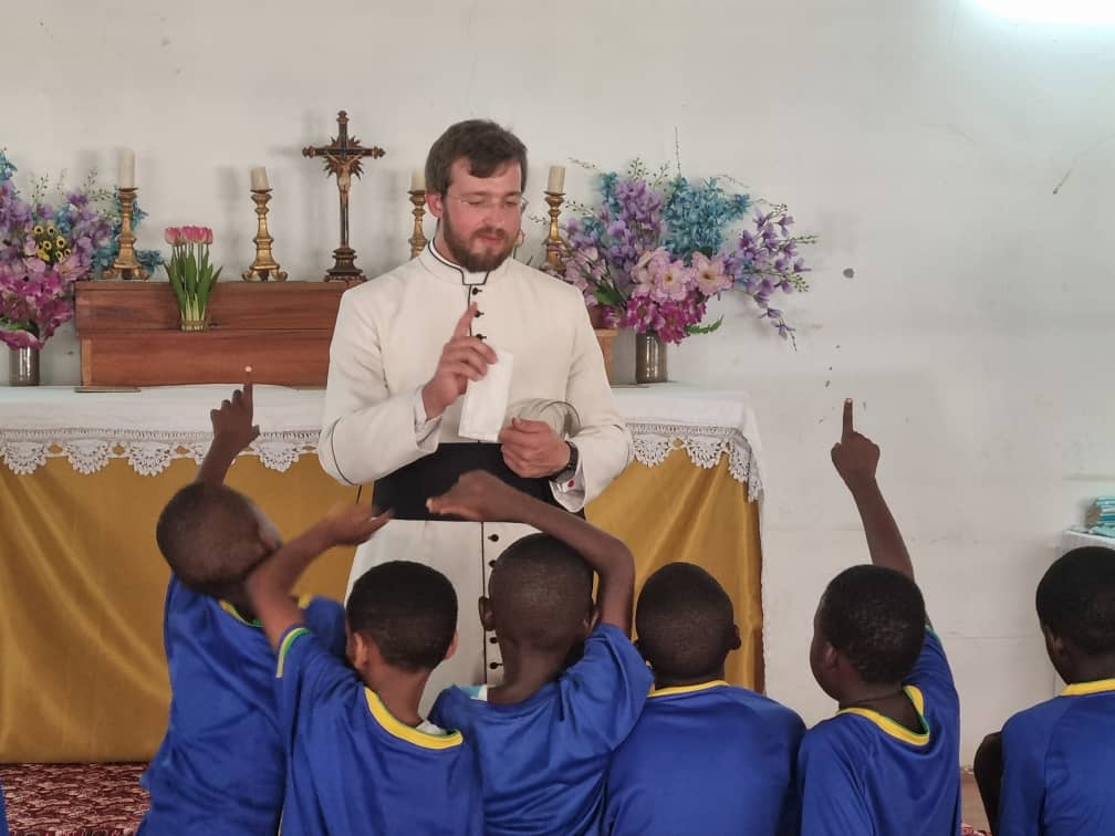 Training the next generation of faithful servants. Our altar boys practice with joy and devotion, growing in their faith and love for the Lord. 🙏✝️