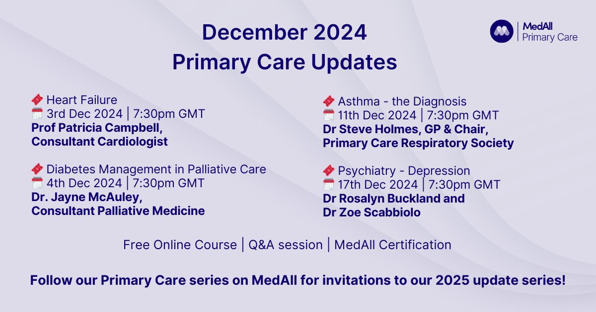 ๐
ข๐
ค๐
(@suejgibson) on Twitter photo Finishing the year strong! ๐ช Exceptional teaching ahead in our Primary Care series on <a href="/MedAllApp/">MedAll</a> .๐๐ก
Are you a GP or know one? Now's the perfect time to join MedAll and elevate your learning. Don't miss out this December! ๐
๐ app.medall.org/c/medall-primaโฆ
#PrimaryCare #GPCommunity Finishing the year strong! ๐ช Exceptional teaching ahead in our Primary Care series on <a href="/MedAllApp/">MedAll</a> .๐๐ก
Are you a GP or know one? Now's the perfect time to join MedAll and elevate your learning. Don't miss out this December! ๐
๐ app.medall.org/c/medall-primaโฆ
#PrimaryCare #GPCommunity