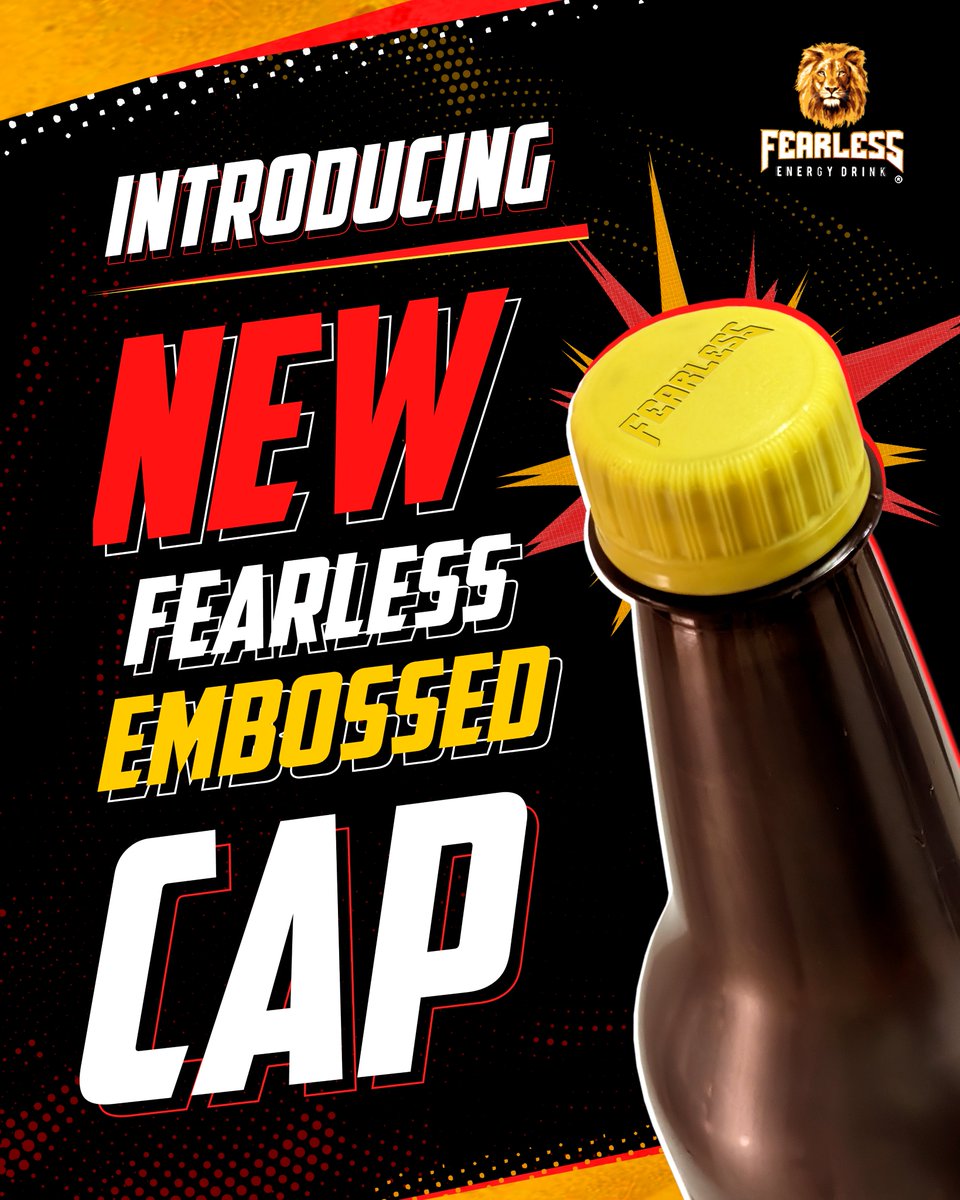 fearlessng's tweet photo. New embossed cap, same fearless
thrill!
#FearlessEnergyDrink
#CheckTheCap #EmbraceTheThrill
#TakeTheLeap https://t.co/C8rqezPaLi