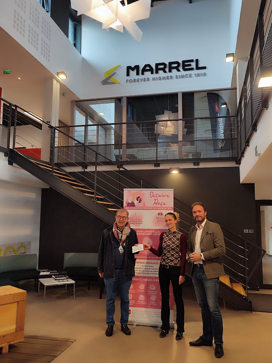 Un grand merci à l'ensemble des collaborateurs de Marrel pour leur accueil le 10/10 dernier lors d'une action de sensibilisation au cancer du sein mais aussi pour leur formidable mobilisation au long du mois pour pédaler au profit de la Ligue contre le cancer
Bravo à tous❤🎗