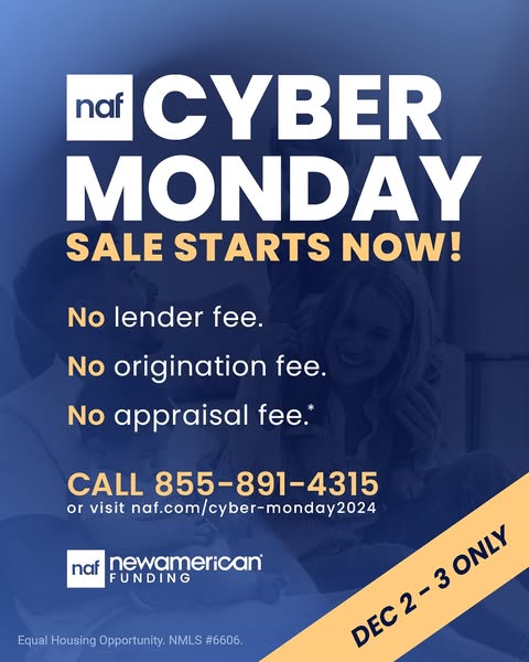 NewAmericanTeam's tweet image. We don’t “do” fees around here. For two days, anyway.  
Cyber Monday sale starts now! Call get started here! 👉 bit.ly/3OxJuWP