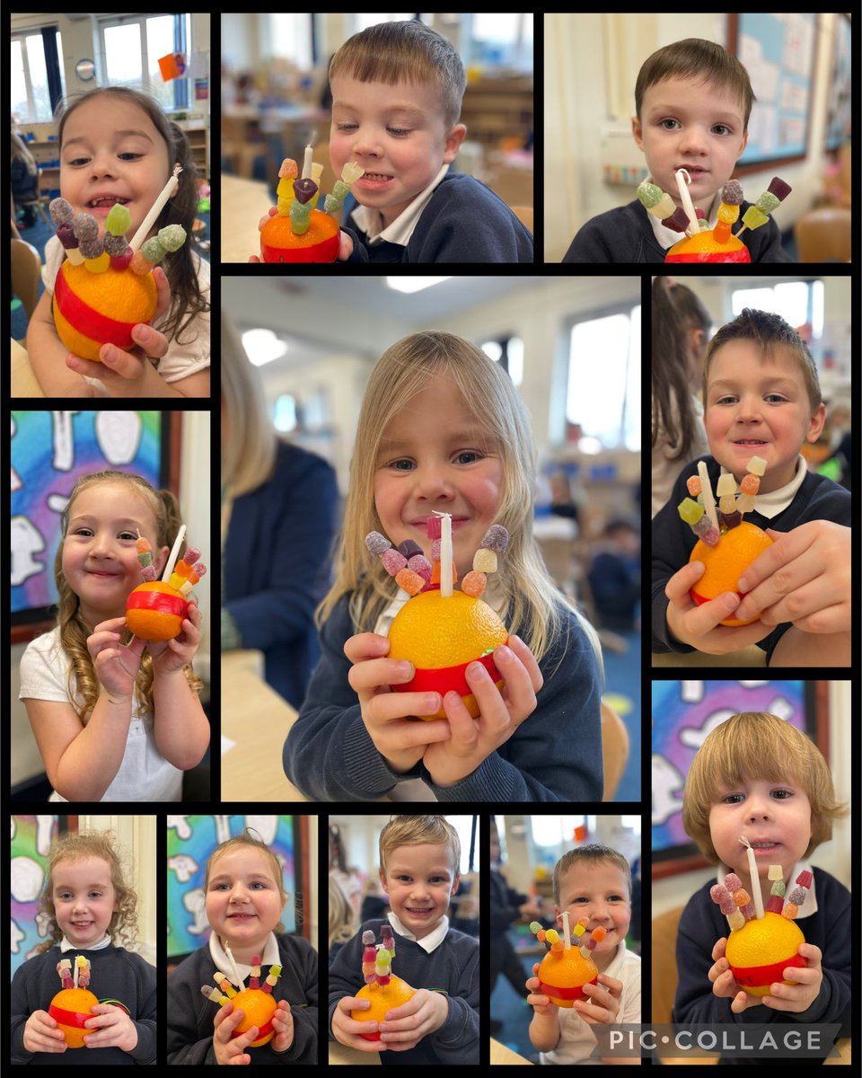 Reception has been making Christingles today. 
We had a special assembly this afternoon and learnt all about the importantance of Christingles 🎄
The children enjoyed making them and are excited to eat the sweets 🤩 <a href="/BarntonMrsF/">Mrs Fisher</a> <a href="/BarntonMissR/">Miss Rutter</a>