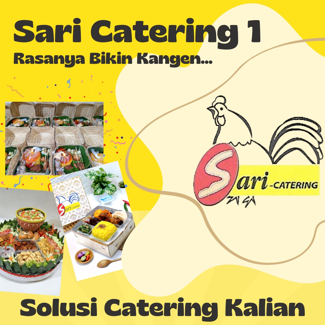 Butuh konsumsi utk acara kamu? Hubungi Sari Catering 1 aja! Tinggal chat WA Admin di nmr 085211177778, pilih menu yg kamu mau, lakukan pembayaran &amp; kamu tinggal duduk manis menunggu pesanan tiba. Masih ragu? Yuk, langsung cobain aja yg jelas Sari Catering 1. Rasanya bikin kangen!