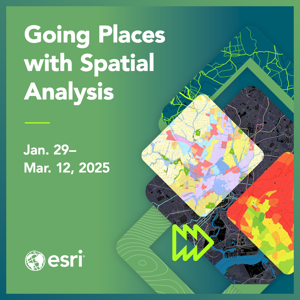 EsriTraining's tweet image. Set yourself up for success in the new year! 💡🎉 Our 2025 MOOC calendar is here: esri.social/aa5450Uchv4

These are FREE, self-paced courses &amp;amp; we provide all the ArcGIS software you need. Join one, join all! 🤓