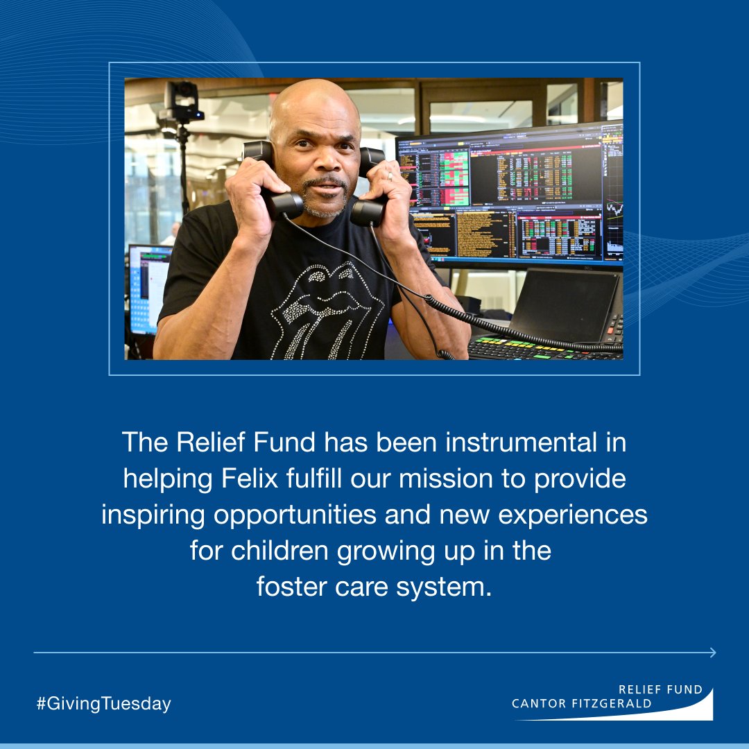 CantorRelief's tweet image. This year, the Cantor Fitzgerald Relief Fund, in addition to Charity Day support, sent members of @felix4change to New York sports games, supporting their mission to create inspiring opportunities and unforgettable experiences for children in the foster care system.
We are proud…
