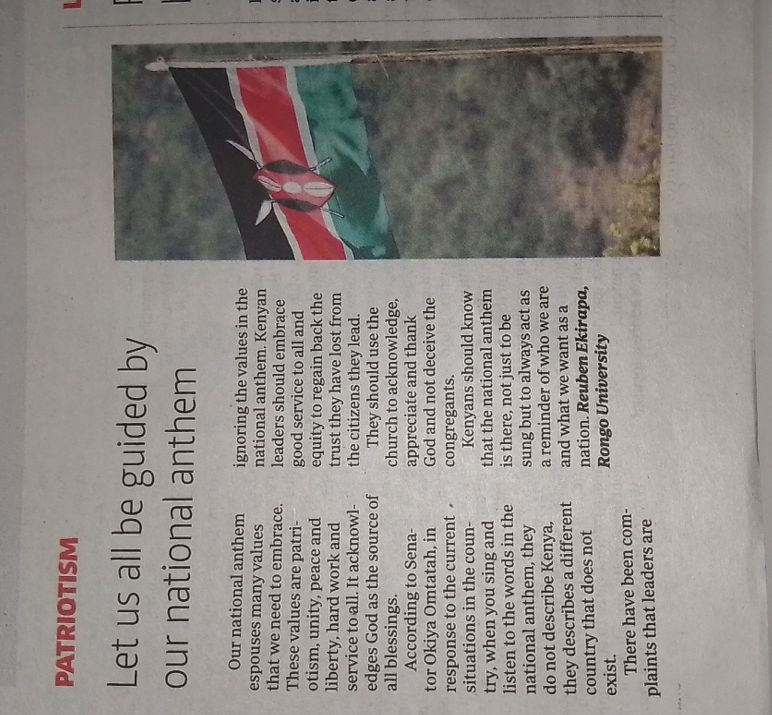 My take on patriotism <a href="/StandardGroupLc/">The Standard Group PLC</a>
