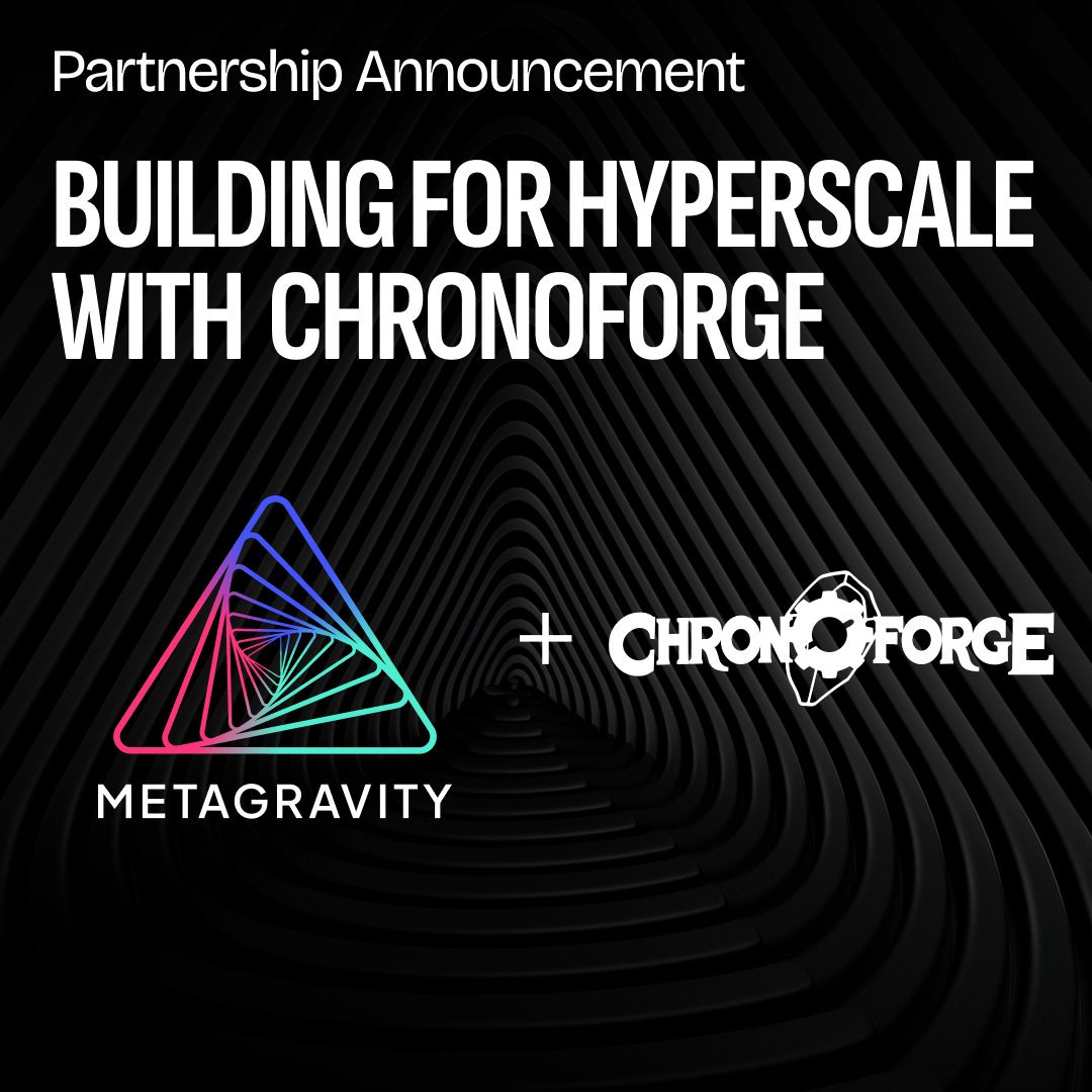 MetaGravity (@metagravity_) on Twitter photo MetaGravity has partnered with <a href="/playchronoforge/">ChronoForge</a>, the radical Multiplayer Action RPG, to push the boundaries of multiplayer gaming.🎮
Together, we’re scaling ChronoForge’s Overworld PvE mode with dynamic, cooperative gameplay powered by MetaGravity’s Hyperscale Engine.
This is MetaGravity has partnered with <a href="/playchronoforge/">ChronoForge</a>, the radical Multiplayer Action RPG, to push the boundaries of multiplayer gaming.🎮
Together, we’re scaling ChronoForge’s Overworld PvE mode with dynamic, cooperative gameplay powered by MetaGravity’s Hyperscale Engine.
This is