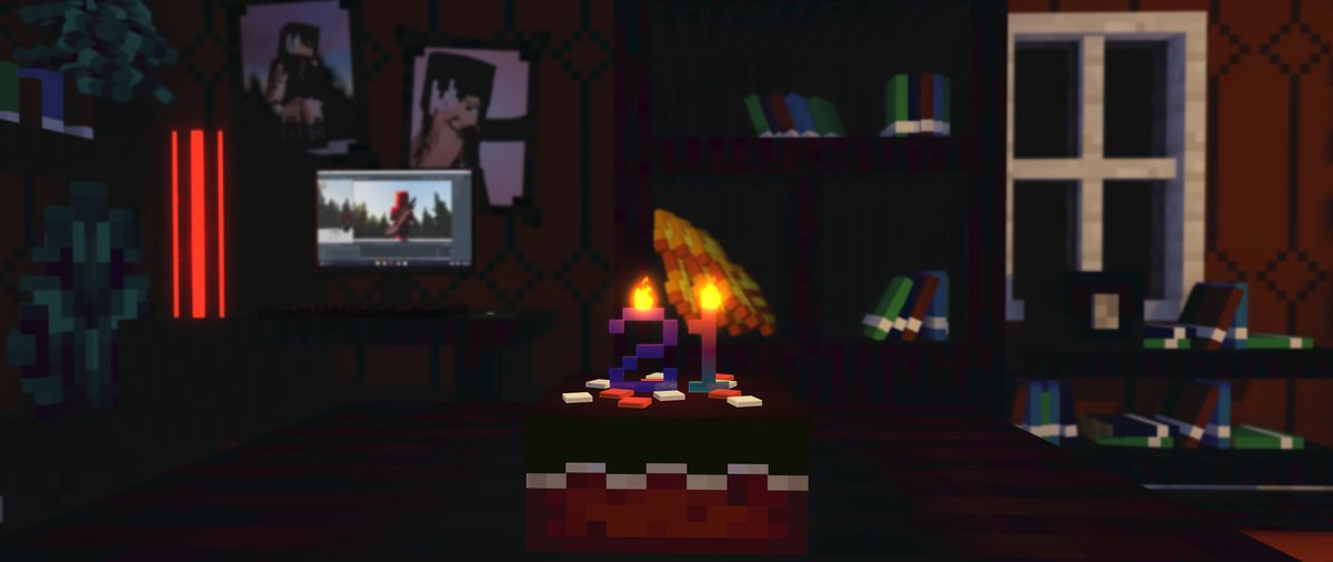 Hello guys, well... Today is my Birthday!!! (21 years old)
#sfw #art #Minecraft #mineimator #artsfw #artwork #birthdaygirl #Birthday