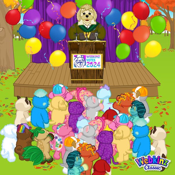 webkinz's tweet image. 📢 Webkinz Votes 2024 – Kinzville Has a New Mayor! 📢

Arte has officially won the Webkinz Votes 2024 election and will become the new mayor of Kinzville in 2025! 🏅📆✅

Visit Webkinz Newz to read what he had to say during his press conference: tinyurl.com/wbmex9hn 📰
