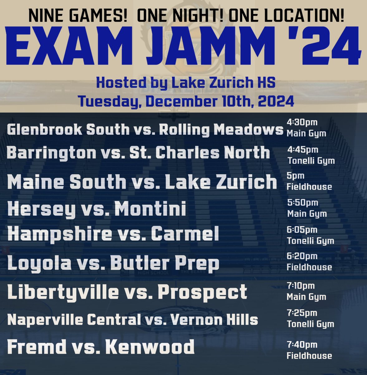 Lake Zurich HS Girls Basketball (@lzgirlsbball) on Twitter photo Go to the Yates Chicagoland Showcase on Saturday at Fremd....and then stop by Lake Zurich on Tuesday the 10th for more great girls basketball action!  Both events have tons of great teams and players to check out!!  Exam Jamm '24! Go to the Yates Chicagoland Showcase on Saturday at Fremd....and then stop by Lake Zurich on Tuesday the 10th for more great girls basketball action!  Both events have tons of great teams and players to check out!!  Exam Jamm '24!