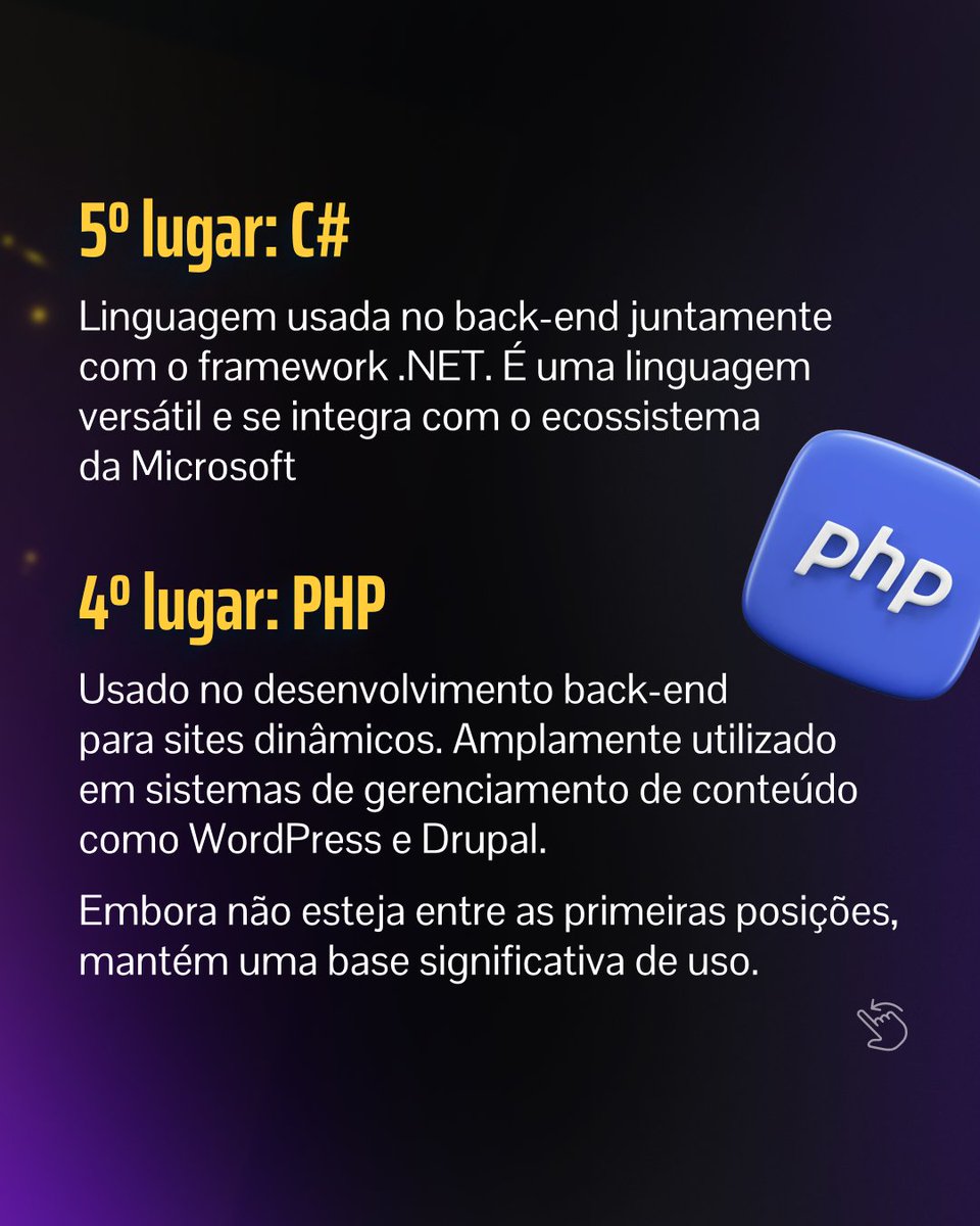 serlivcursos's tweet image. 🌐 Qual é a linguagem de programação mais usada no desenvolvimento web?
#DesenvolvimentoWeb #LinguagensDeProgramação #ProgramaçãoParaIniciantes #AprendaAProgramar #JavaScript #DevWeb #webDev #ProgramaçãoFrontEnd #Frontend #backend #bigData #nodejs #ProgramaçãoBackEnd