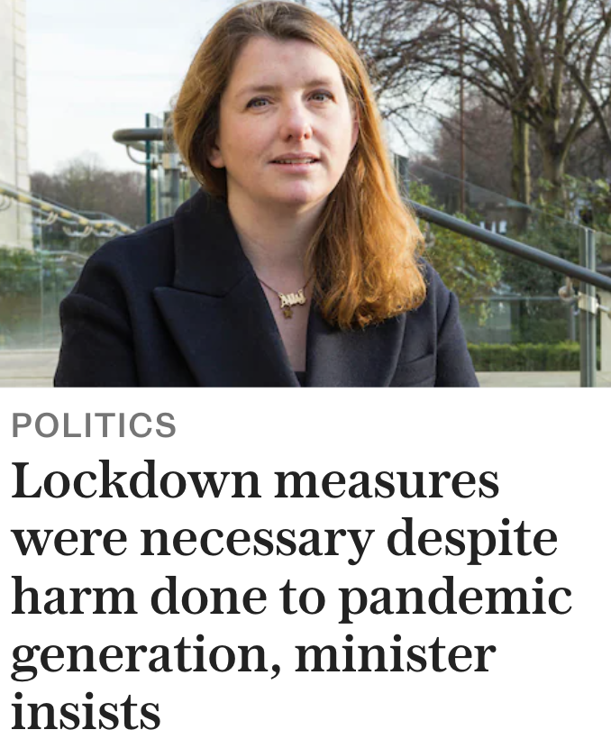 ProfKarolSikora's tweet photo. Millions of young boys and girls who were at absolutely no risk from the virus had their childhood, education and life chances significantly harmed by pointless restrictions forced on them by clueless (being polite) bureaucrats and politicians.

It was not necessary, not at all. https://t.co/pTPL0WfOto
