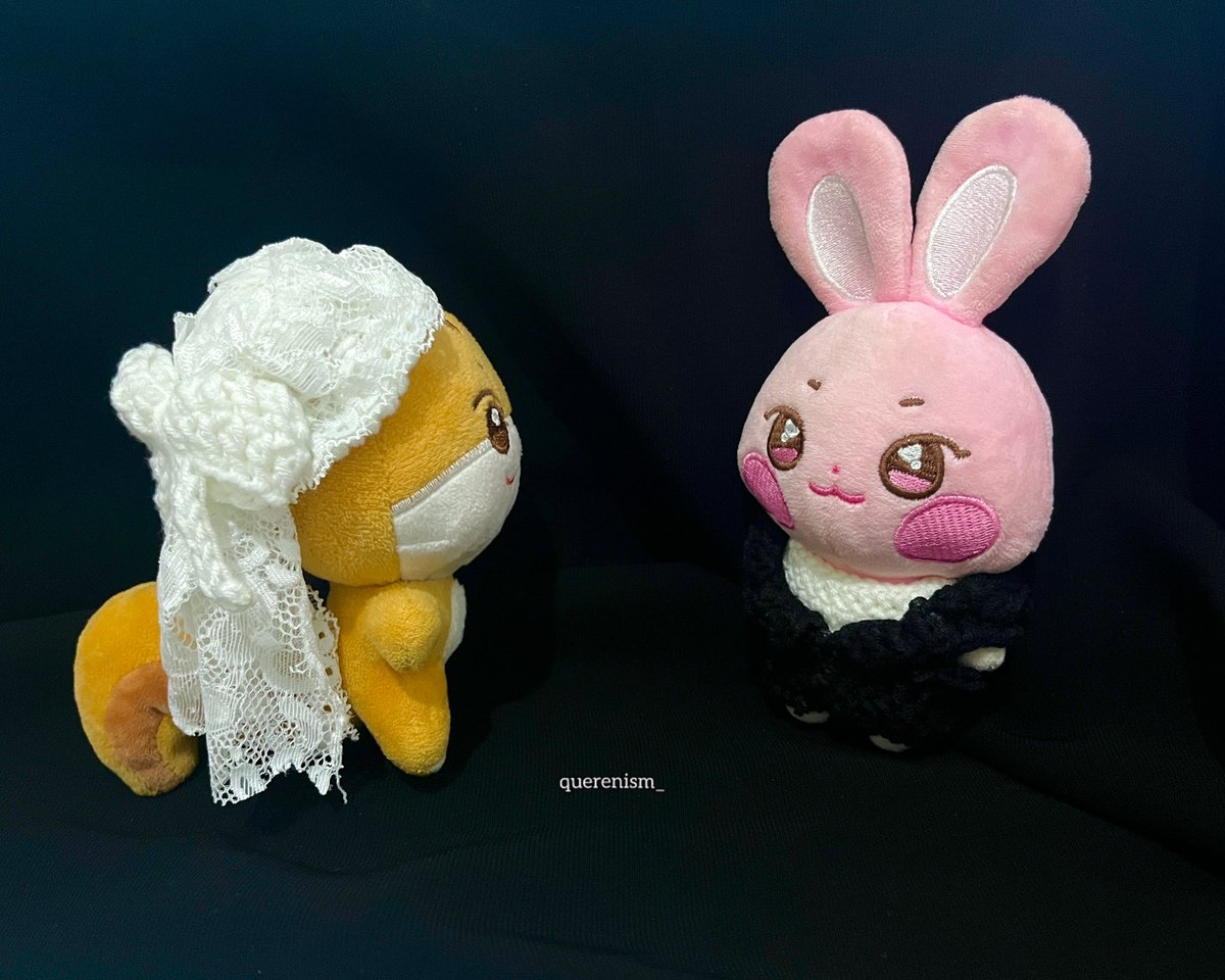 querenism_'s tweet image. 🖤🤍 jjoongrami and ddeongbyeoli have a moment too 🐿️🐇