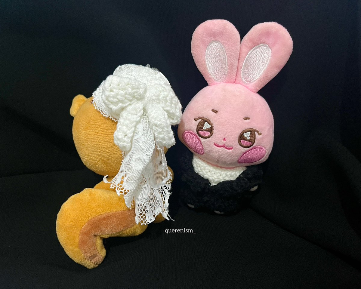 querenism_'s tweet image. 🖤🤍 jjoongrami and ddeongbyeoli have a moment too 🐿️🐇