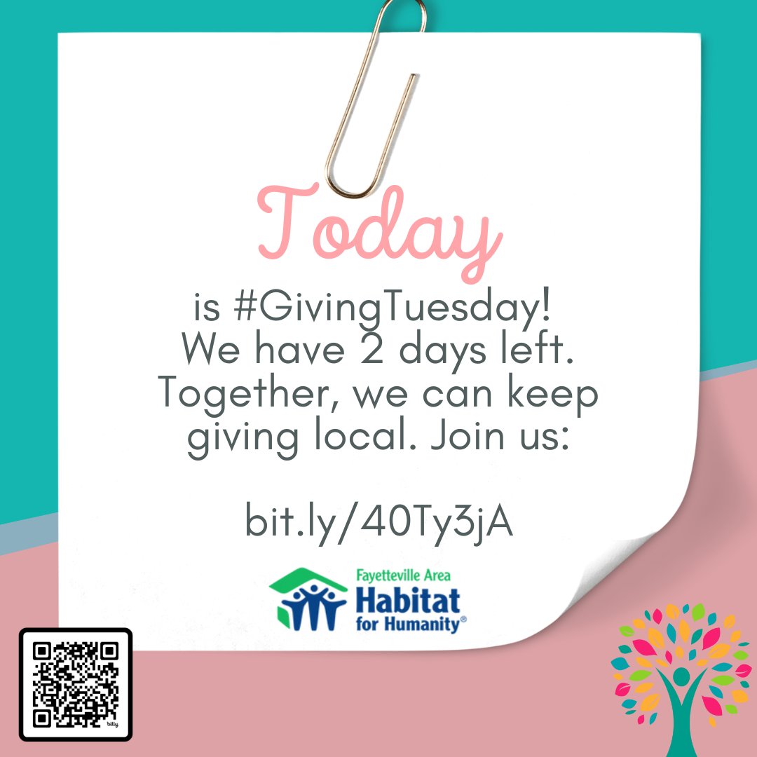 THANK YOU for supporting us through CCF’s #GivingTuesday! Your gift allows our organization to eliminate substandard housing locally and worldwide by constructing, rehabilitating, and preserving homes. #FAHFH #HABITATFORHUMANITY #fypシ #ShareThisPost