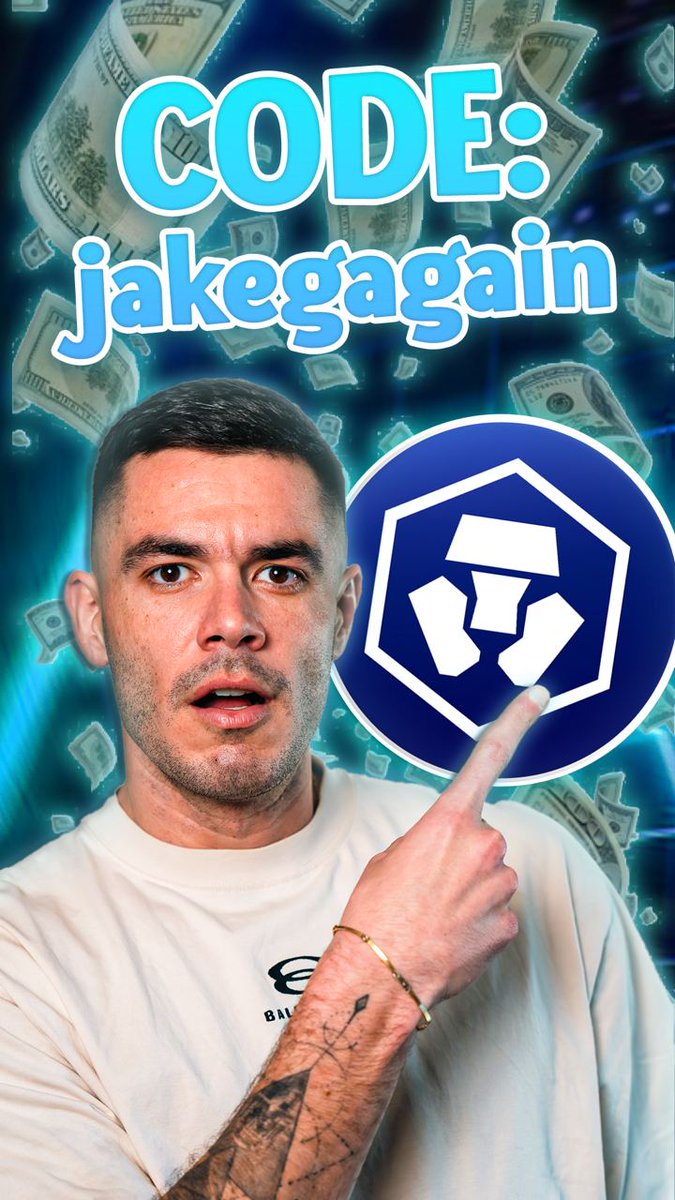 Excited to announce my partnership with @CryptoCom. 

Sign up today using code 'jakegagain' &amp; receive $25 USD of $CRO when completing all steps.