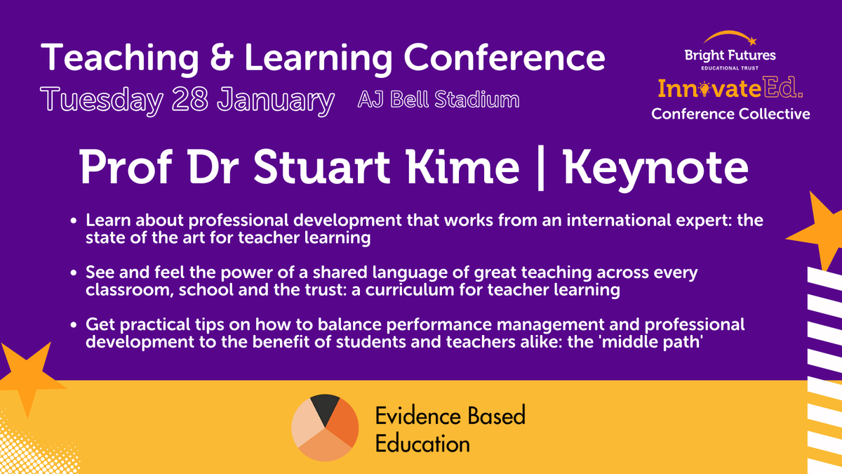 Bright Futures Training (@training_bf) on Twitter photo Have you booked onto our Teaching & Learning Conference yet? See below for info on one of our Keynotes <a href="/ProfKime/">Stuart Kime FCCT</a> ๐
This is one not to miss! ๐คฉ
Deals also available : tinyurl.com/rrkm3jd9 Have you booked onto our Teaching & Learning Conference yet? See below for info on one of our Keynotes <a href="/ProfKime/">Stuart Kime FCCT</a> ๐
This is one not to miss! ๐คฉ
Deals also available : tinyurl.com/rrkm3jd9