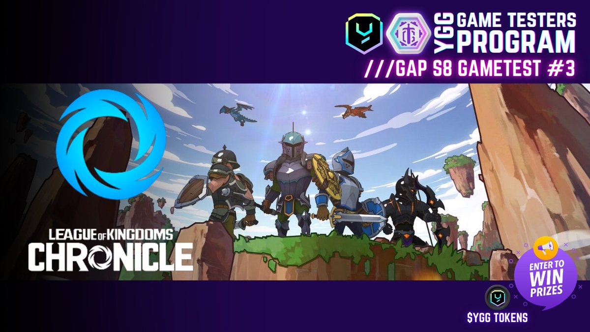 Get ready for a brand new adventure with our GameTest #3 <a href="/LOKChronicle/">LOK Chronicle</a> ⚔

GTs, tell us, which is your favorite champion class among these 3: Mage, Archer or Warrior? 
Comment it below along with the screenshot from Mission 1.

<a href="/maezing_gaming/">mae-zing!</a> @yieldguild
#YGGxLOKC #YGGGTProgram