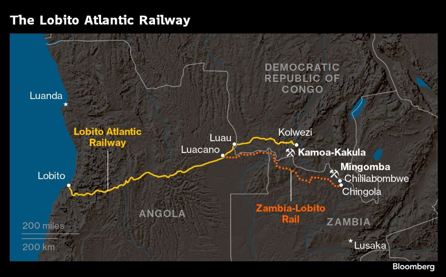 AmericanGeo's tweet photo. In Today's #DailyGeo: 
🇸🇾 Rebel Fighters Sweep Into Aleppo
🇦🇴Railroad Drives Biden's Visit
🇺🇸New Wolf Packs in California

https://t.co/jo2IgoIJXE

#wolf #railroad #angola #syria https://t.co/HJBQIUWDk1