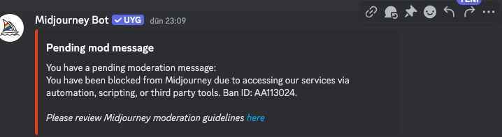 CabukelDidem's tweet photo. @midjourney I was unfairly banned,I am appealing! I sent you many e-mails but I did not get a response.I cannot reach either midjourney or discord for 2 days It is a big problem not to be able to reach midjourney officials in such a situation.Ihope you will get back to mebecause @midjourney https://t.co/XtvSuaky1l