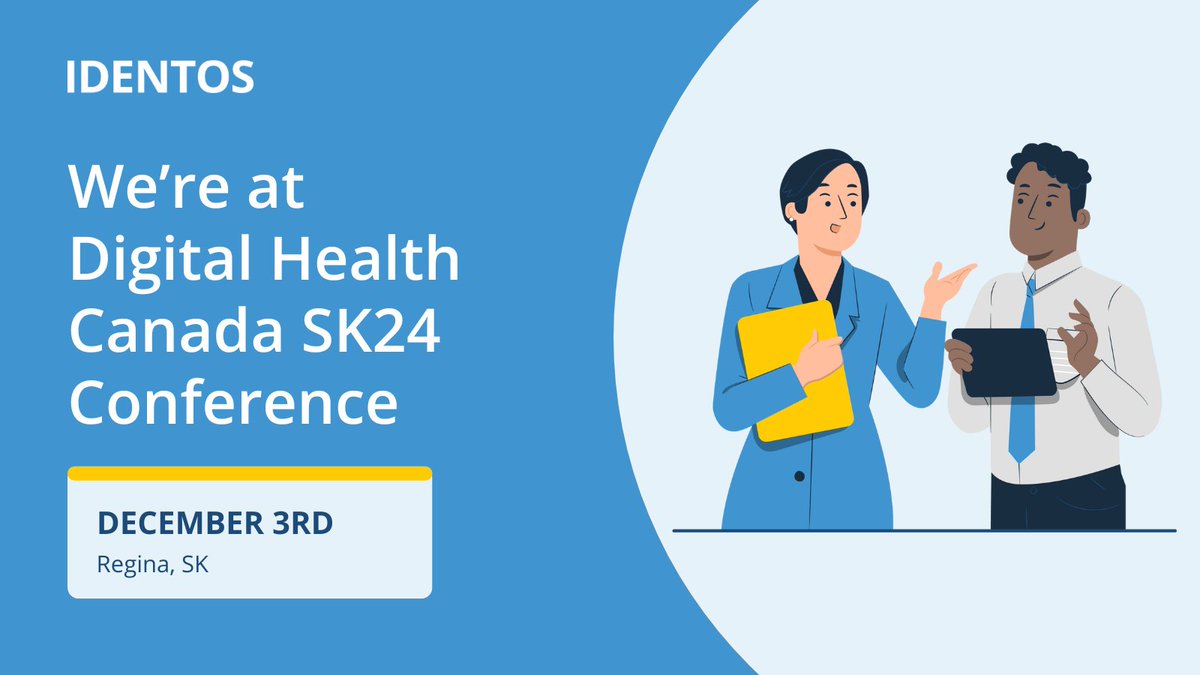 IDENTOS (@identos_inc) on Twitter photo 📍We're at the Digital Health Canada Saskatchewan Region Conference this week!
If you're joining too, let's connect 👋🏻
🗓️ December 3rd
📍 Regina, SK
hubs.ly/Q02ZQcp50
CC: <a href="/DigiHealthCA/">Digital Health Canada</a> 📍We're at the Digital Health Canada Saskatchewan Region Conference this week!
If you're joining too, let's connect 👋🏻
🗓️ December 3rd
📍 Regina, SK
hubs.ly/Q02ZQcp50
CC: <a href="/DigiHealthCA/">Digital Health Canada</a>