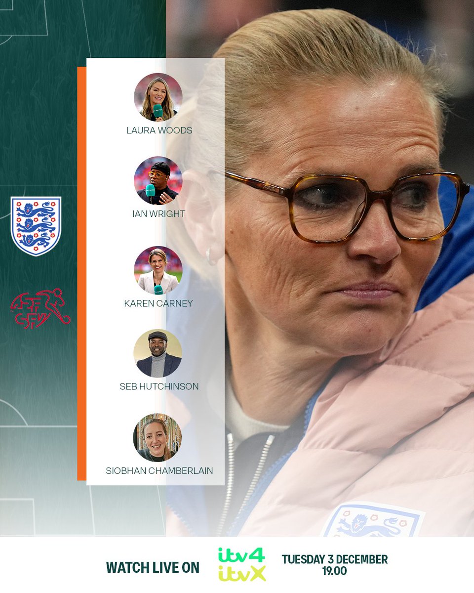 The #Lionesses are back in action tomorrow evening 🦁

Join us on <a href="/ITV/">ITV</a> 4 from 7pm to see how England fare against Switzerland 🏴󠁧󠁢󠁥󠁮󠁧󠁿🇨🇭