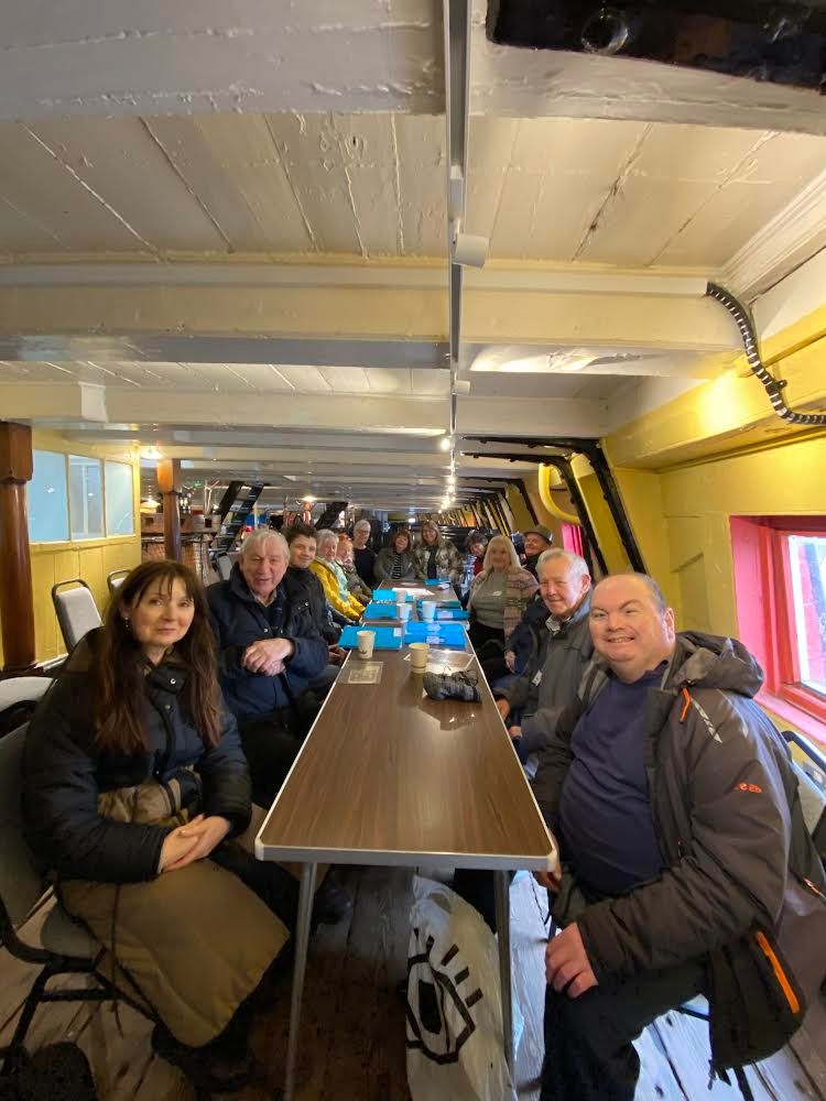 ☕🌲Brew and Blether🌲☕ 

This Thursday the 5th of December at 10:30am join us aboard for our last Brew and Blether of 2024. So why not come down and enjoy a free tea or coffee and a festive sweet treat. 

All welcome, just reserve your free place here: buff.ly/4aLpsR2