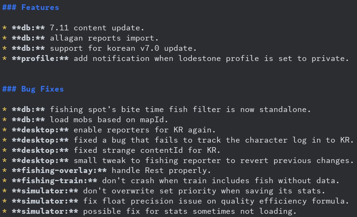 #FFXIV Teamcraft has now updated with data for global patch version 7.11 and Korean version 7.0! Also includes lots of stuff like alarms for the new Big Fish (now with Lure requirement info and stats!), and as usual, a ton of bugfixes to keep everything running smoothly! #FF14