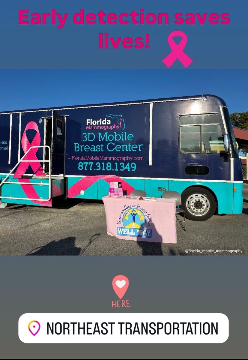 MDCPSWellWay's tweet image. We're at The Northeast transportation center for our 2nd round of Mammograms!

#WellWay #MDCPS