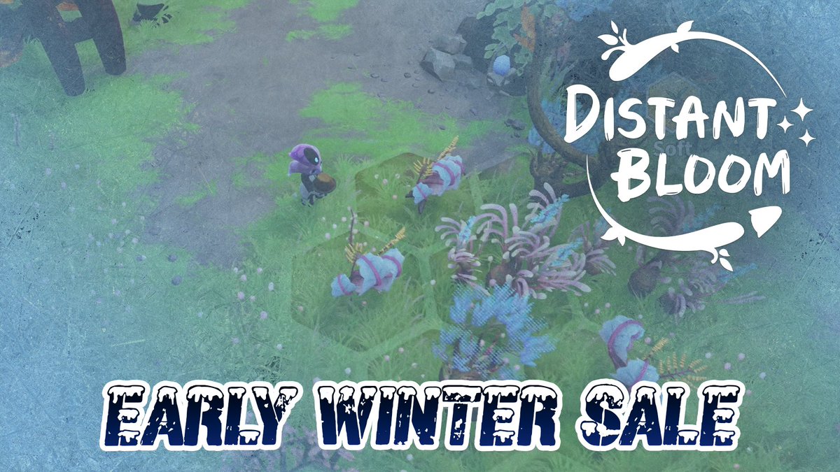 The price of Distant Bloom has frozen! ❄️🧊 You can catch the game at 45% off until December 18th in the ongoing Early Winter Sale.

store.steampowered.com/app/1450250/Di…

#SteamSale #SteamDeals #IndieGame #IndieDev #CozyGames #WholesomeGames <a href="/AuroraPunks/">Aurora Punks</a> <a href="/kindabrave_ent/">KindaBraveEntertainment</a>