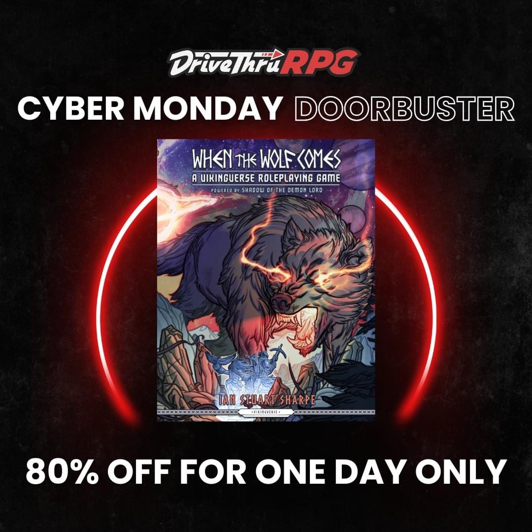 The Wolf is at the door! #CyberMonday 
drivethrurpg.com/en/featured_pr…