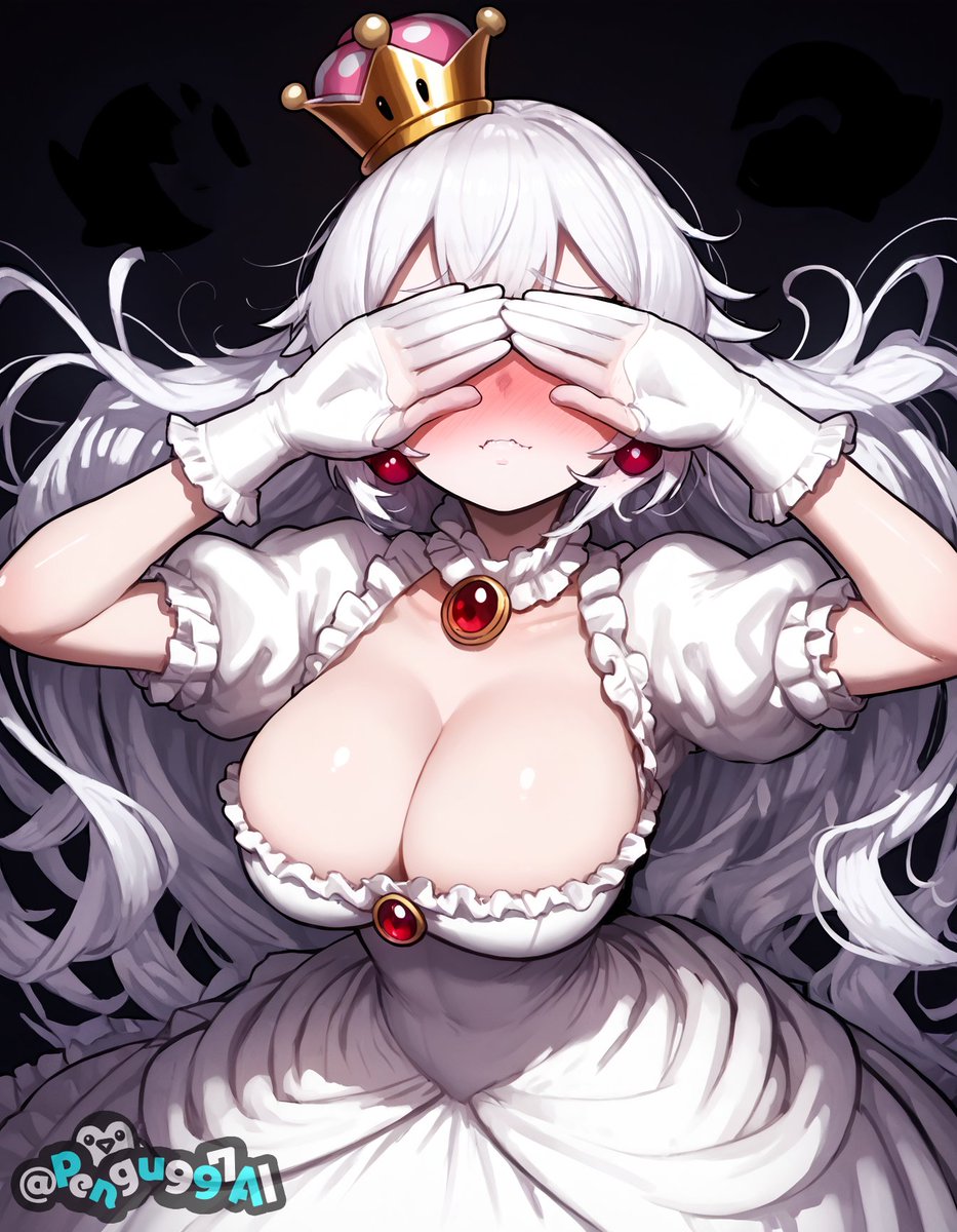 Pengu997AI's tweet photo. "D-Don’t look at me like that! I’m not used to all this attention..."

#AIグラビア #AIArtwork #AI #AIart #PrincessCrown #PrincessBoo #PrincessKingBoo #Nintendo https://t.co/aFIuDkNxF8